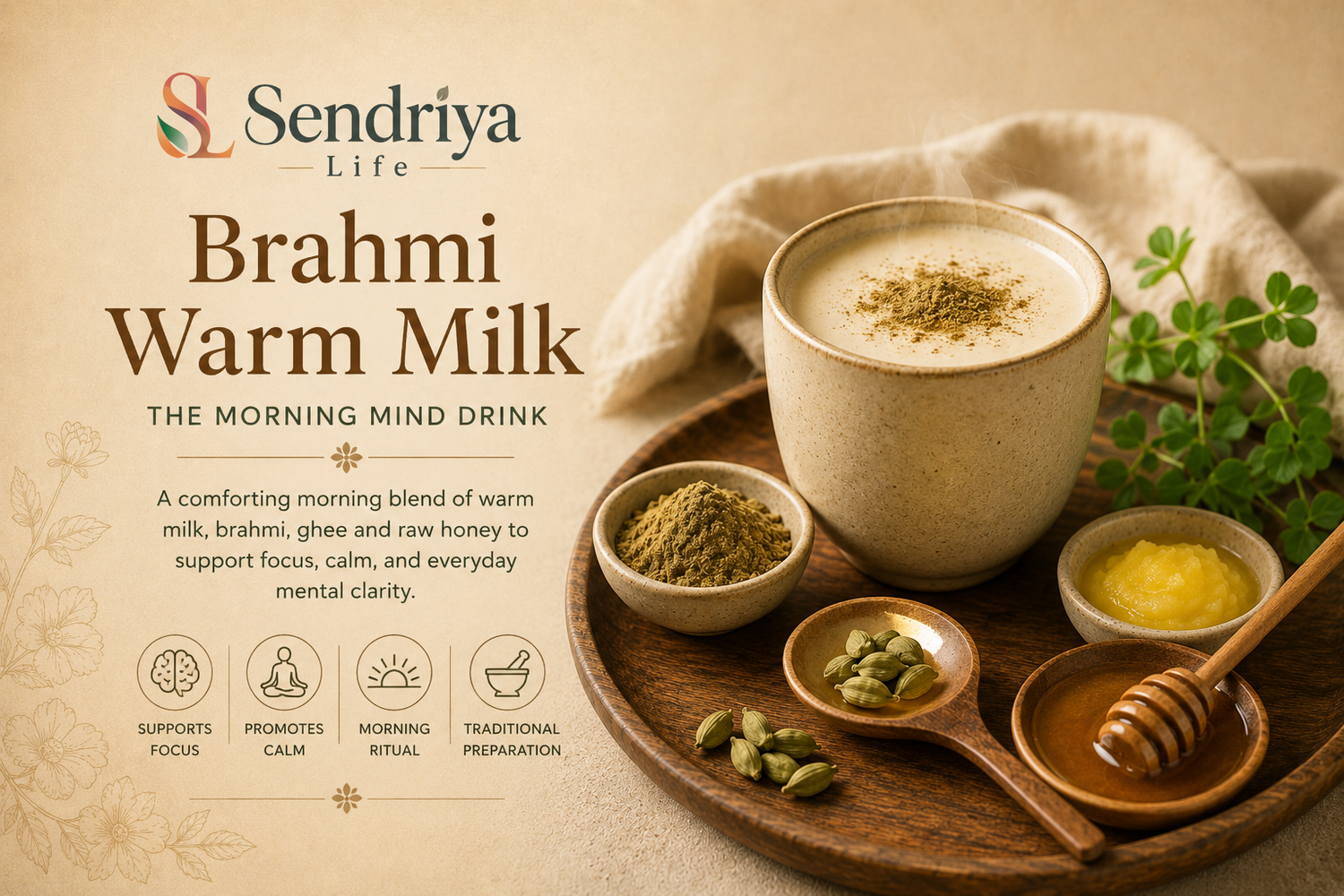 Brahmi Warm Milk