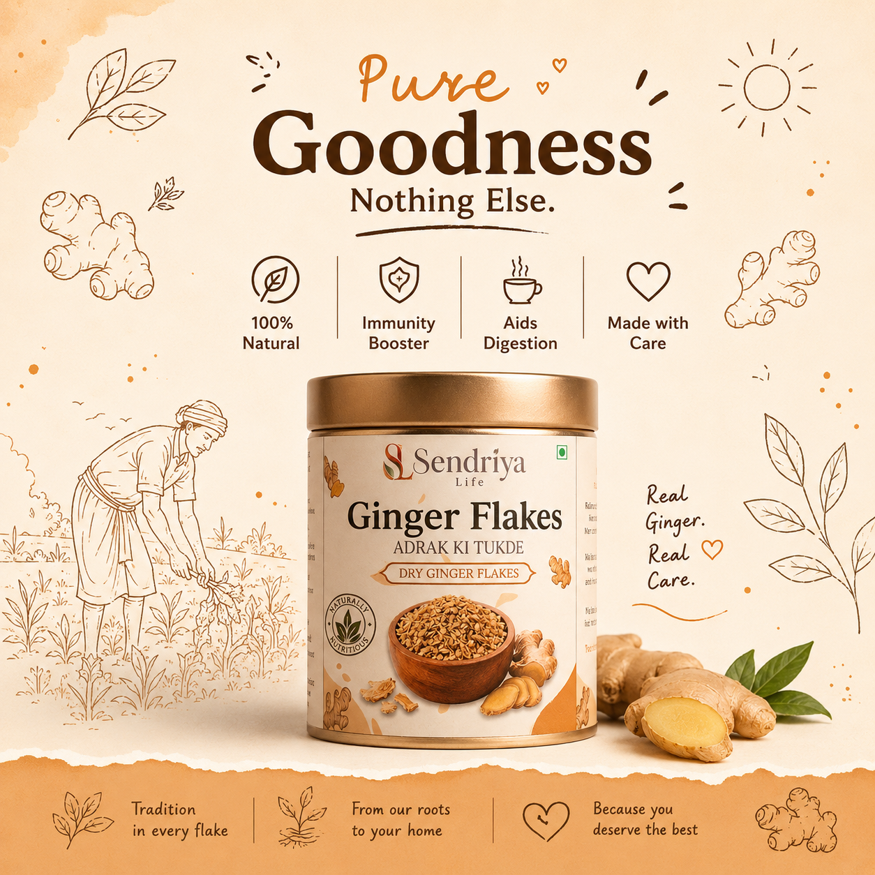 Dry Ginger Flakes