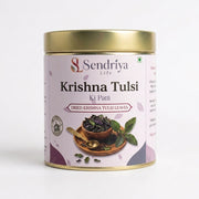 Dried Krishna Tulsi leaves in a bowl — Sendriya Life